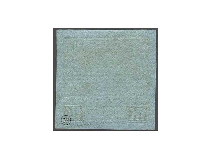 Not issued Karl 1 kronen olive green on greenish paper with variety imperforated, very fine unmounted mint (small dull spot) 