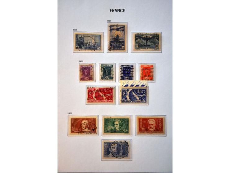 collection 1849-1949 used and */** with better stamps, sets and Pexip minisheet in Davo album