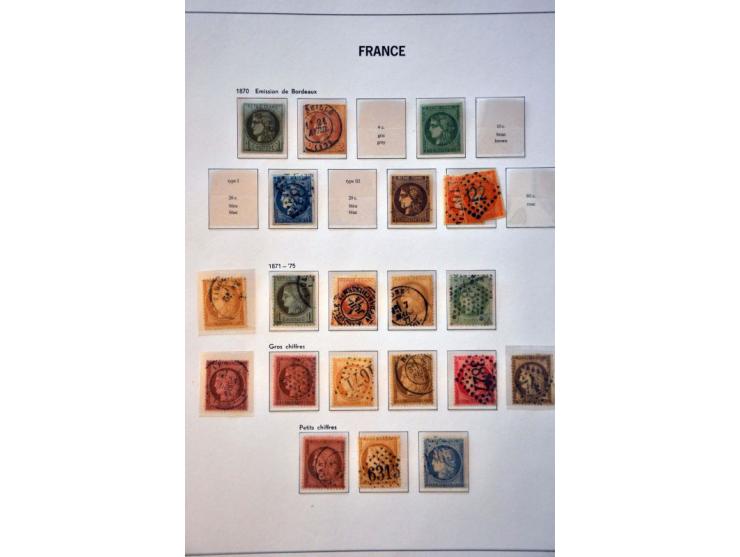collection 1849-1949 used and */** with better stamps, sets and Pexip minisheet in Davo album