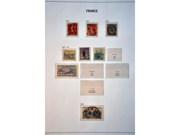 collection 1849-1949 used and */** with better stamps, sets and Pexip minisheet in Davo album