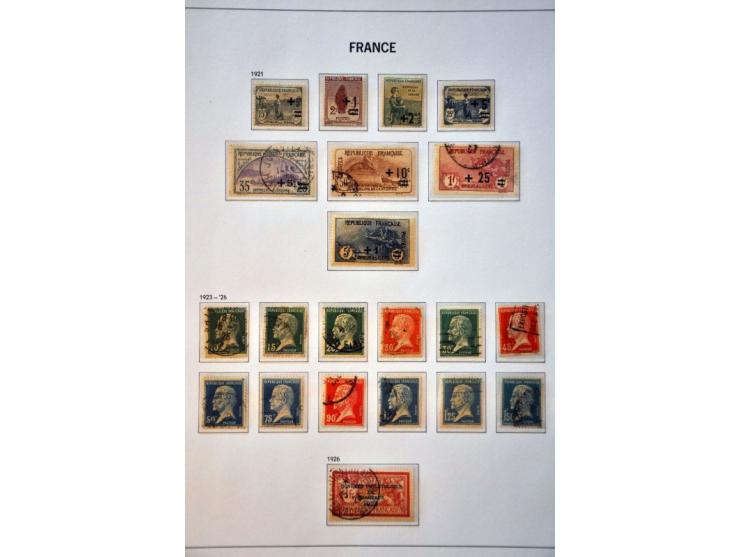 collection 1849-1949 used and */** with better stamps, sets and Pexip minisheet in Davo album