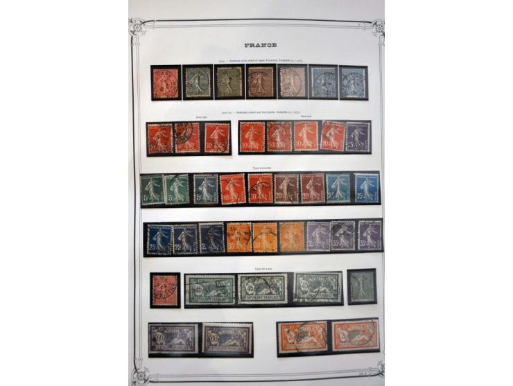 collection used and */** from 1852 onwards with better ex. in Yvert album and on album leaves   