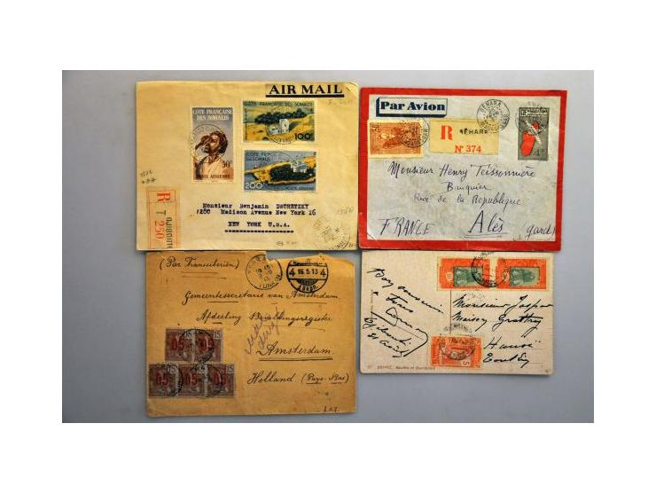 about 150 covers/postal stationery including better items in shoebox