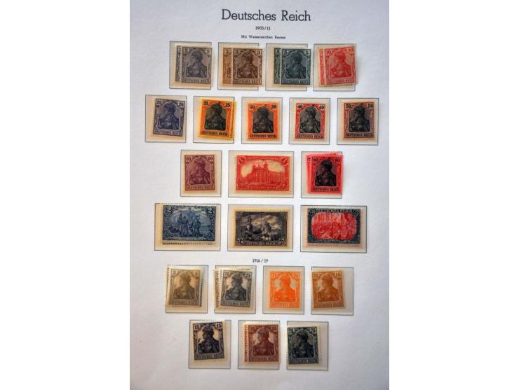 collection 1872-1945 */** with better material including Südamerikafahrt (regummed), signed (a.o. Peschl and Schlegel) in 2 L