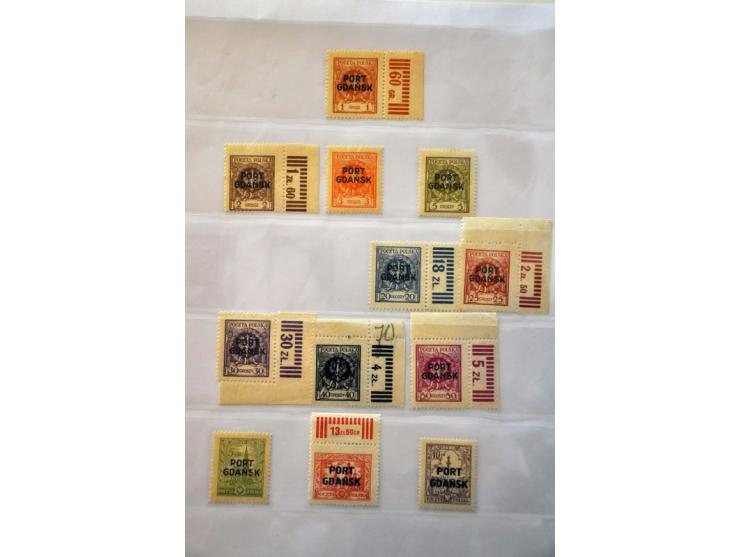 collection 1920-1939 collected both */** and used with many better stamps, sets and Port Gdansk including with BPP expertisin