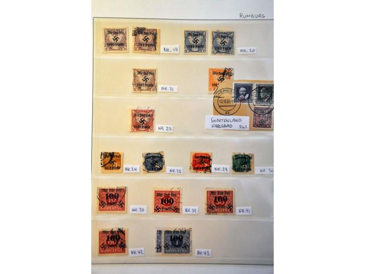 collection both collected */** and used with better material from a.o. Kotor, Zante, Pleskau, Polar Bear minisheet, Sudetenla