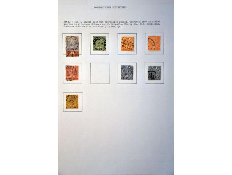 collection mainly used starting 1851 with some better material and covers, nicely arranged in 7 albums