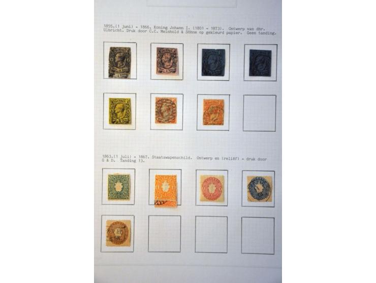 collection mainly used starting 1851 with some better material and covers, nicely arranged in 7 albums