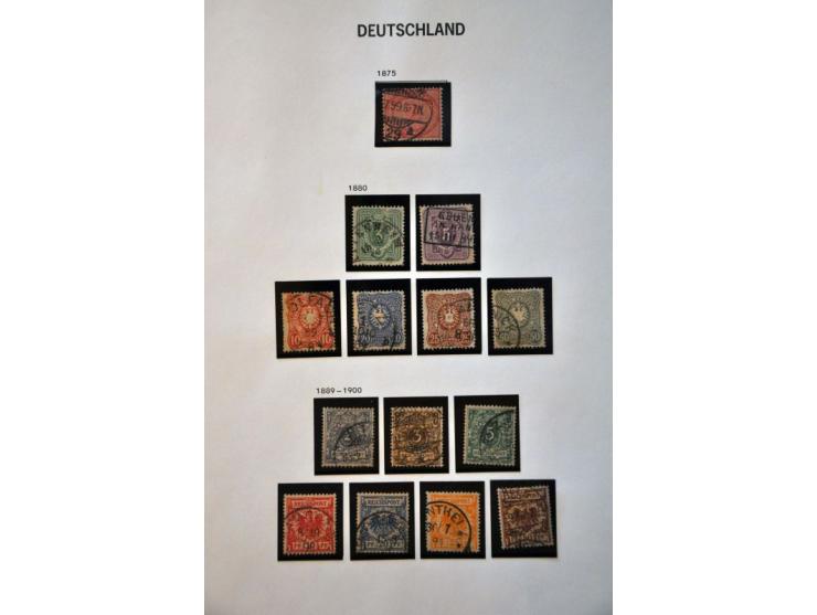 collection from 1872 onwards used, later */** including Reich, Bund, Berlin, Occupation etc. in 2 Davo albums 