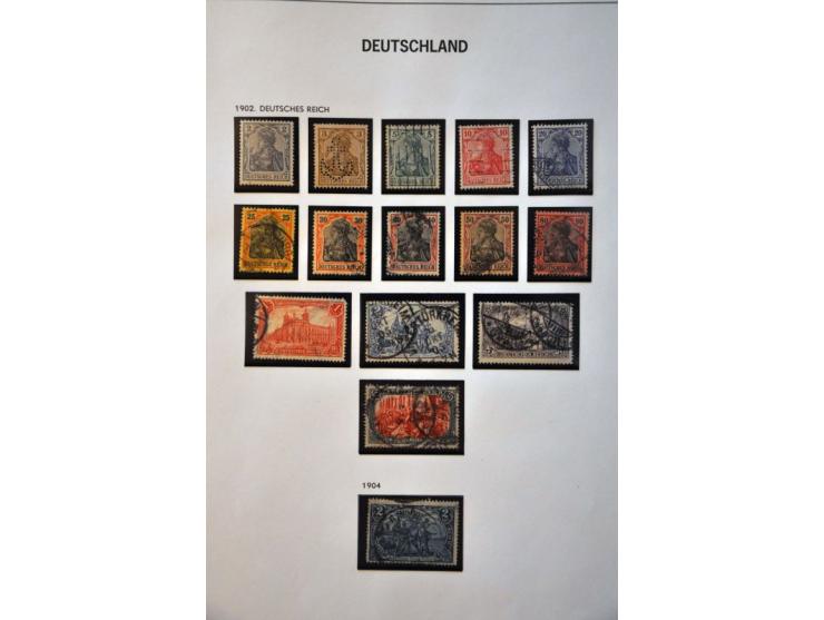 collection from 1872 onwards used, later */** including Reich, Bund, Berlin, Occupation etc. in 2 Davo albums 