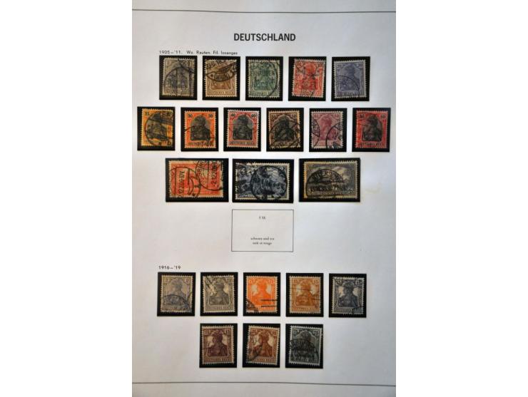 collection from 1872 onwards used, later */** including Reich, Bund, Berlin, Occupation etc. in 2 Davo albums 