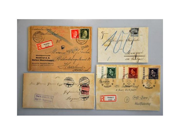 and some other countries postal history including Reich, infla, censored, propaganda, registered, zones etc. in 9 albums 