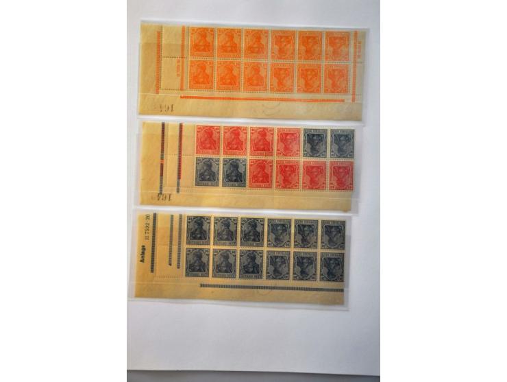 including covers and postal stationery, combinations, minisheets (including Ostropa) etc. in 2 ring binders