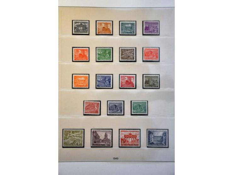 collection 1948-1990 both */** and used complete including minisheet no. 1, almost all better items signed or certified Schle