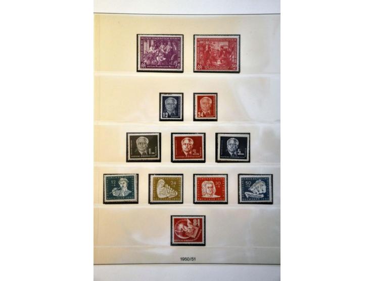 complete collection 1949-1990 including all minisheets collected both ** and used in 7 Lindner ring binders