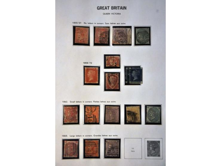 collection 1840-1999 used later */** with better ex. (penny black, SG 212 etc.) and some duplicates in 2 Davo albums 