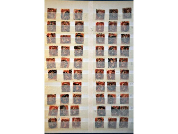 stock 1840-1912 used with better stamps in partly mixed quality in stockbook