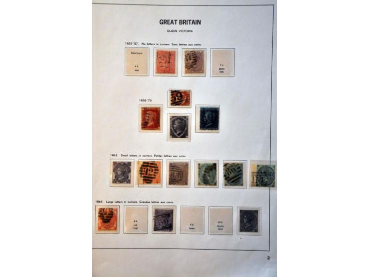 collection 1840-1987 and some Commonwealth including Hongkong in Davo album, 3 stockbooks and folder 
