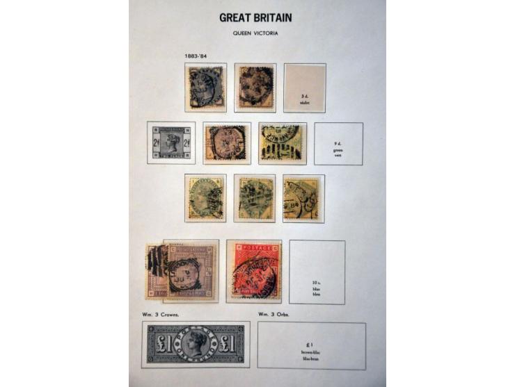 collection 1840-1987 and some Commonwealth including Hongkong in Davo album, 3 stockbooks and folder 