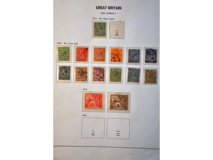 collection 1840-1987 and some Commonwealth including Hongkong in Davo album, 3 stockbooks and folder 