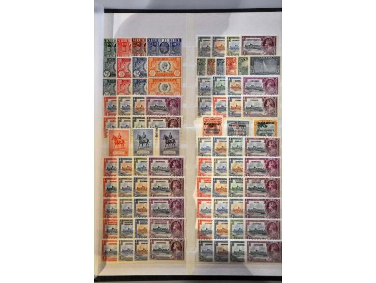Omnibus Issues mostly ** with Silver Jubilee 1935 ** (2x complete ex. Egypt British Forces), 1937 Coronation and UPU 1949 blo