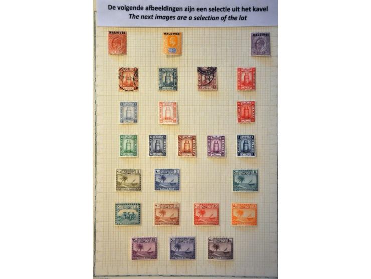 collection mainly * with better ex. and sets including Maldives, Morocco Agencies, M.E.F., Nabha State, Nauru, Negri Sembilan