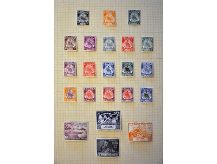 collection mainly * with better ex. and sets including Maldives, Morocco Agencies, M.E.F., Nabha State, Nauru, Negri Sembilan
