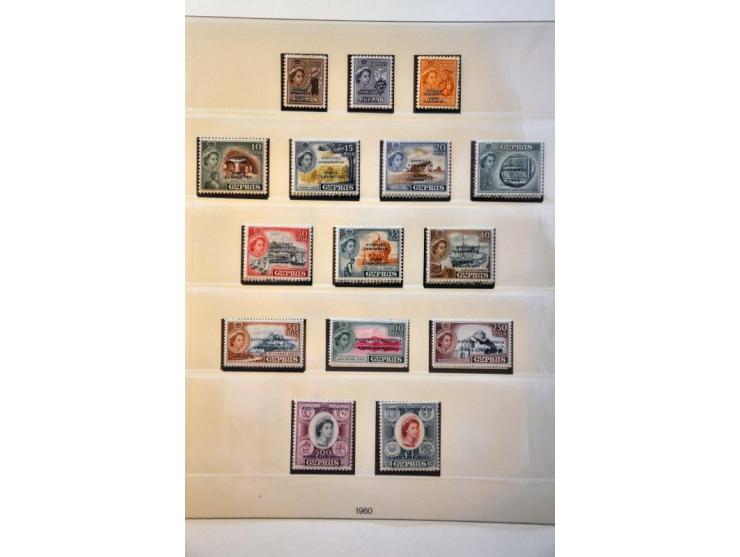 including Turkish Cyprus collection 1880-2007 with better ex. and sets, most issues both */** and used collected in 5 Lindner