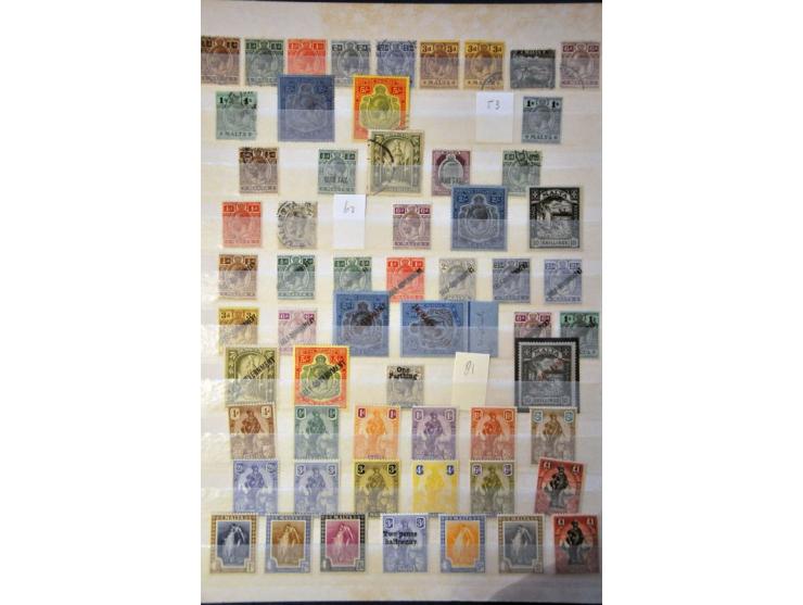 collection from 1863 onwards mainly */** with better ex. and sets in 2 stockbooks 
