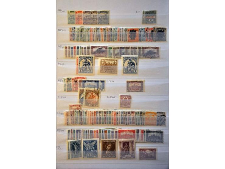 stock used and */** starting in 1871 in 4 stockbooks