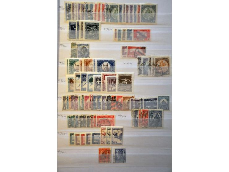 stock used and */** starting in 1871 in 4 stockbooks