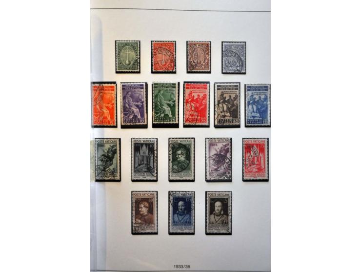 collection 1929-2008 collected both ** and used with many better sets and stamps in 4 Lindner ring binders
