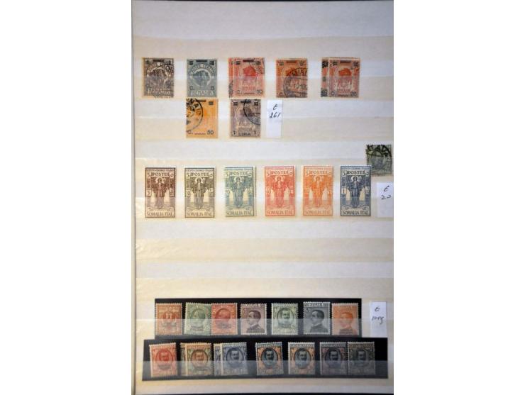 collection 1903- 1934 mostly */** including better items e.g. 1903 definitives**, 1923 Marcia su Roma, 1926 definitives, 1926