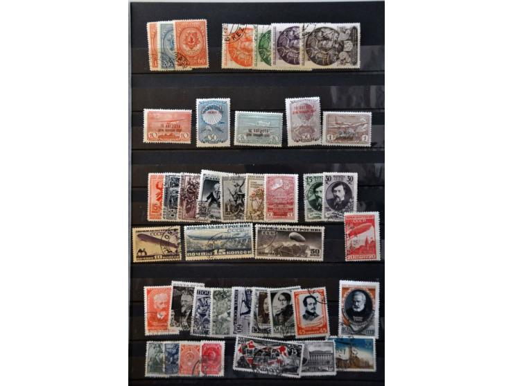 until 1960 including better sets and singles, used and */** in stockbook