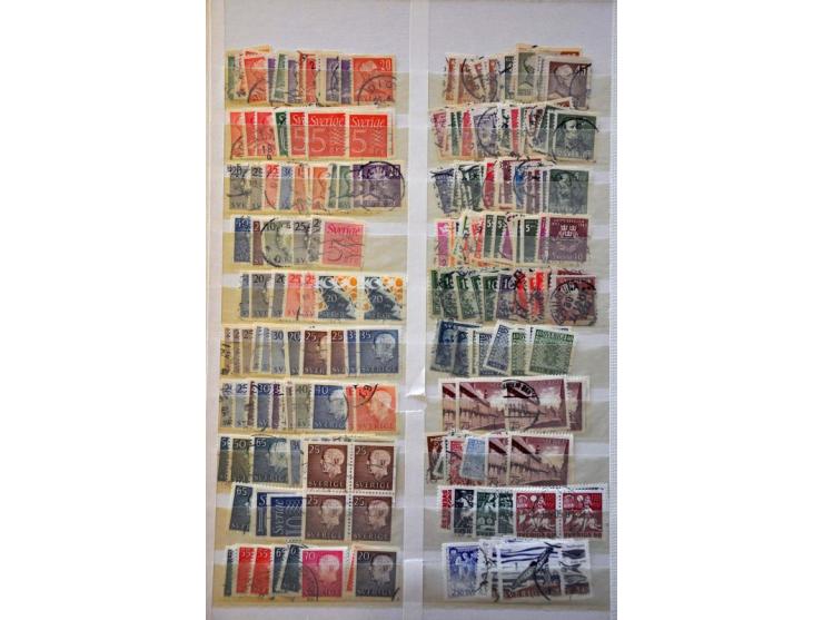 stock/collection including better material, used and */** in stockbook