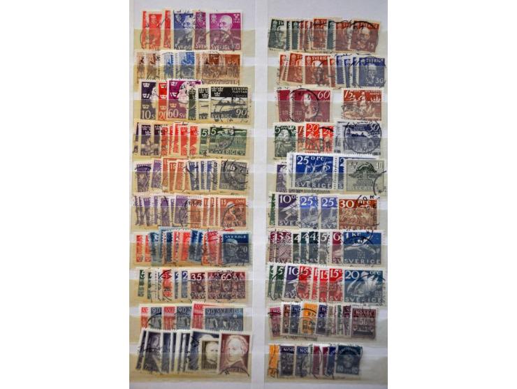 stock/collection including better material, used and */** in stockbook
