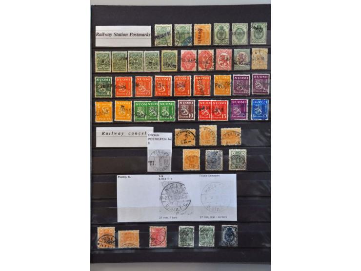 collection mostly used incl. a.o  Iceland, Denmark and territories a.o Mi. 1IIc, Finland and territories, specialised cancell