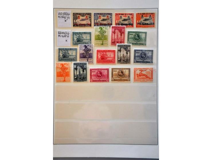 better classics and sets including not issued Isabella I 12 cuartos orange Edifil no. NE1 (former NE1A) with 2019 Comex certi