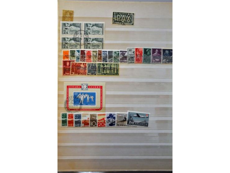 stock used and */** including better minisheets and several Pax-sets in stockbook
