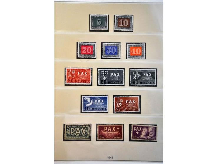 collection 1854-1949 */** with a.o. Pax-set and better minisheets in Lindner ringbinder