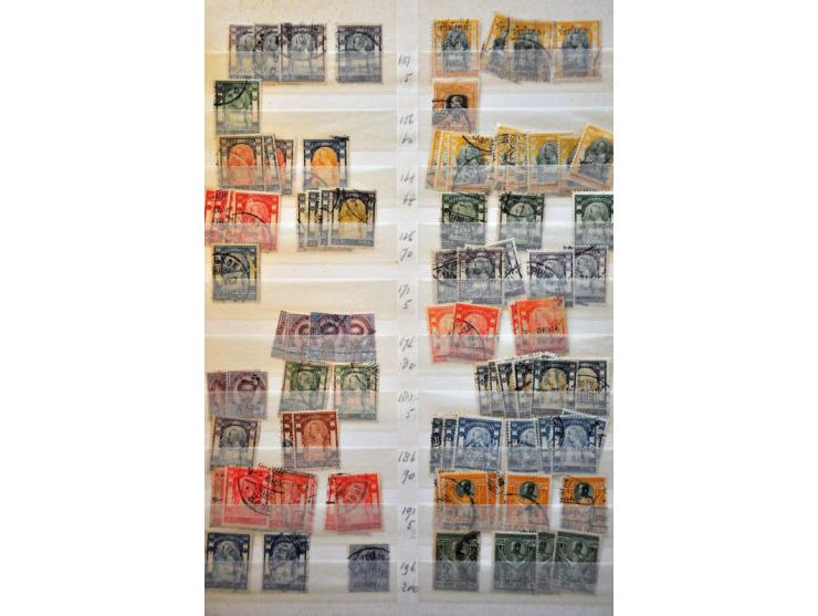 stock mainly used with better material including not issued 2 and 3 atts 1899 (both faults) in stockbook