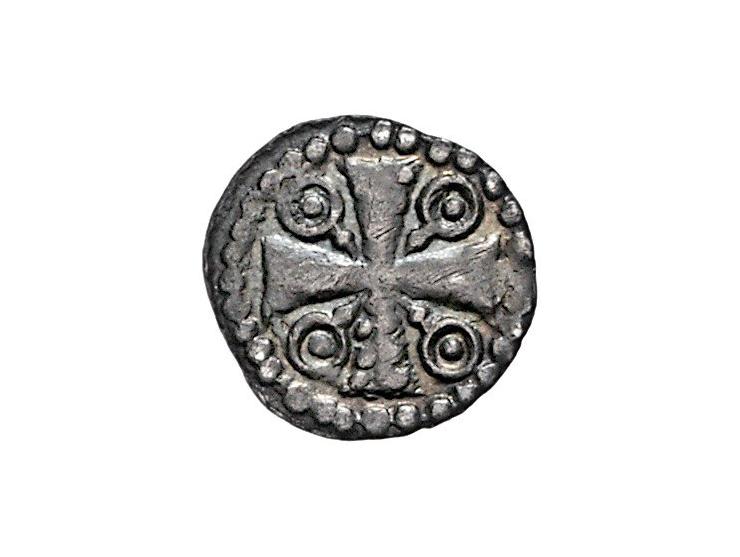 Provinciaal Halen denier (ca. 1235) (emissies met uitsluitend stedelijke symbolen ca. 1210-1280) Vanhoudt G97 AG 12mm 0,56gr 