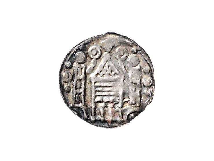 Provinciaal Vilvoorde denier (1210-1235) (emissies met uitsluitend stedelijke symbolen ca. 1210-1280) Vanhoudt G123 AG 12mm 0