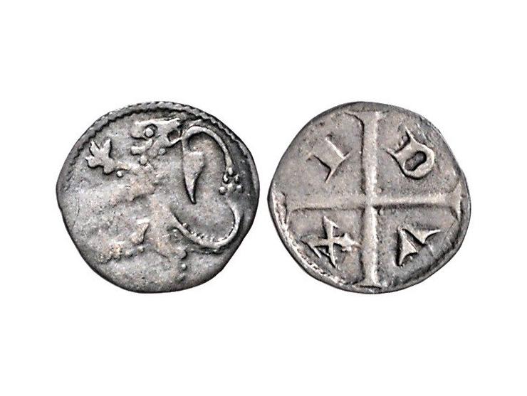 Provinciaal Jan I (1268-1294) Denier au Lion AG 0,41 W. 201 ZF
