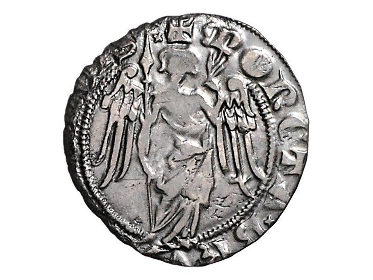 Provinciaal Dubbele Sterling St. Michael, ´zilveren engel' AG 1,82gr W. 260 ZF