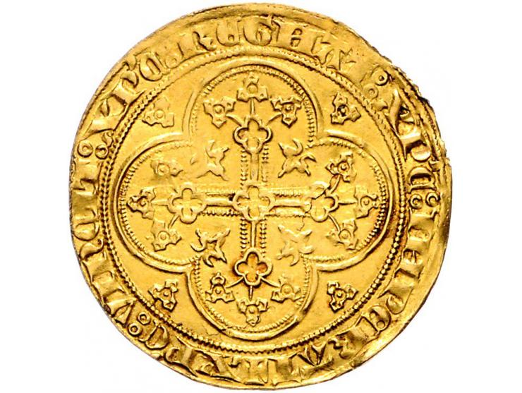 Provinciaal Jan III (1312-1355) Gouden Schild AU 4,49gr W. 335 ZF+