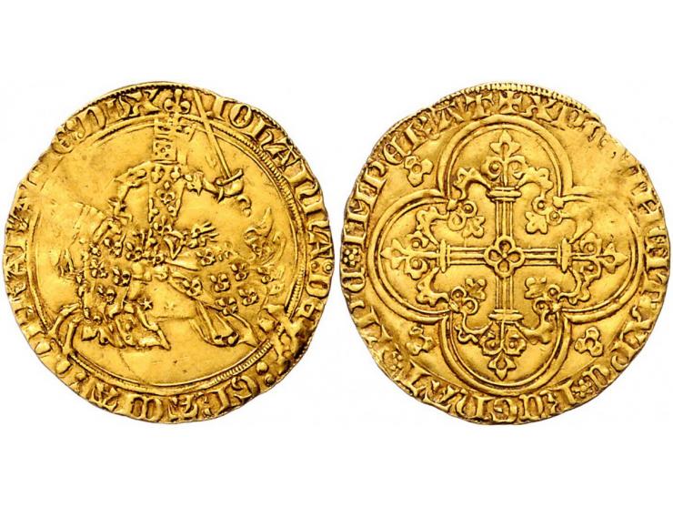 Provinciaal Franc a cheval d'Or AU 3,82gr W. 391 ZF+