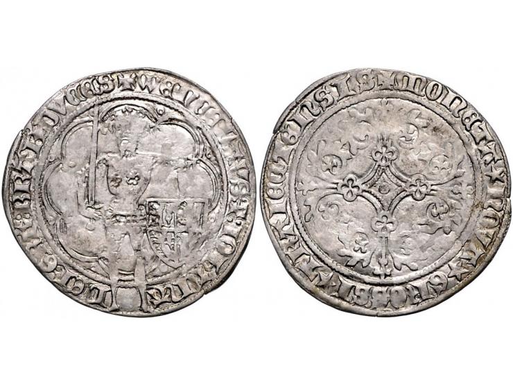 Provinciaal Dubbele groot Maastricht ex vondst Zutphen AR 3,11gr W. 409 ZF