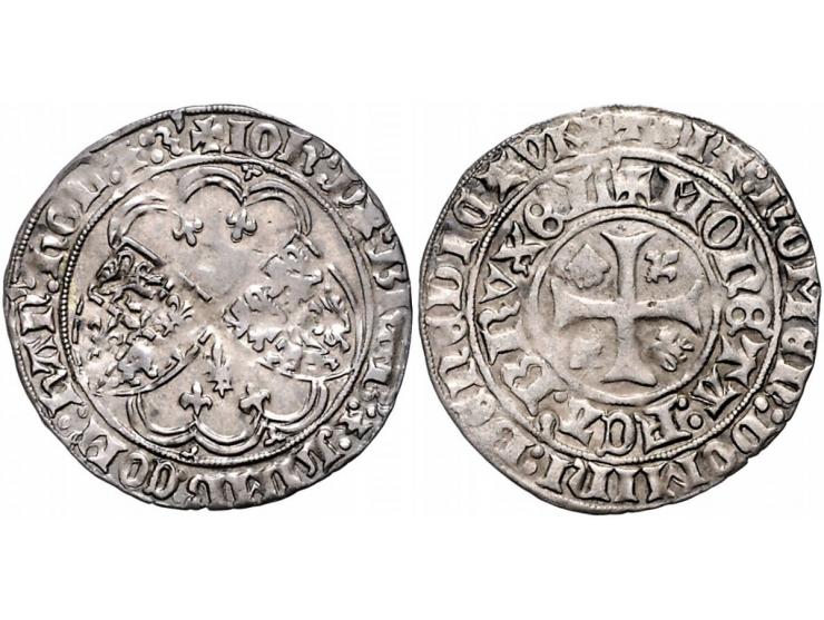 Provinciaal ½ Drielander geslagen te Brussel AG 2,01gr W. 447 ZF-PR
