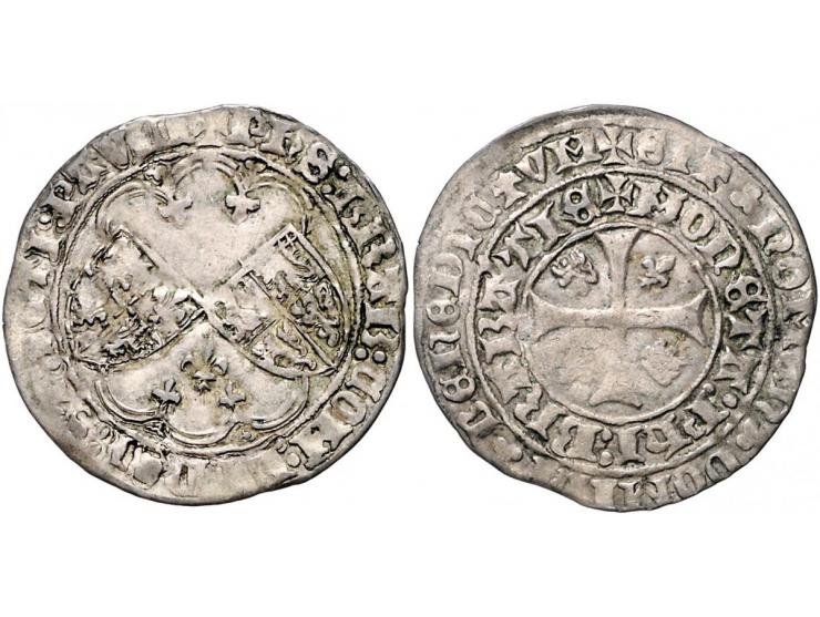 Provinciaal Philips van St. Paul, Ruwaart (1427-1430) Drielander AG 2,79gr W. 452 ZF-